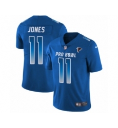 Men's Nike Atlanta Falcons #11 Julio Jones Limited Royal Blue NFC 2019 Pro Bowl NFL Jersey