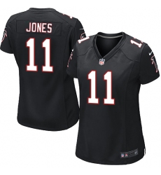Women's Nike Atlanta Falcons #11 Julio Jones Game Black Alternate NFL Jersey