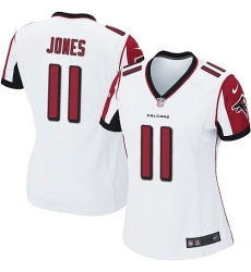 Women's Nike Atlanta Falcons #11 Julio Jones Game White NFL Jersey