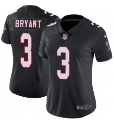 Women's Nike Atlanta Falcons #3 Matt Bryant Elite Black Alternate NFL Jersey