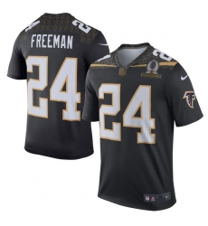Men's Nike Atlanta Falcons #24 Devonta Freeman Elite Black Team Irvin 2016 Pro Bowl NFL Jersey