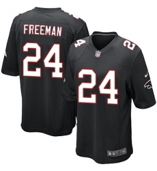 Men's Nike Atlanta Falcons #24 Devonta Freeman Game Black Alternate NFL Jersey