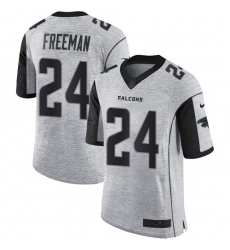 Men's Nike Atlanta Falcons #24 Devonta Freeman Limited Gray Gridiron II NFL Jersey
