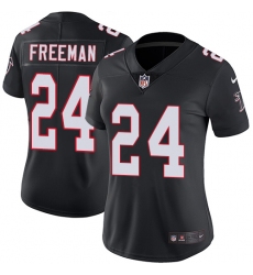 Women's Nike Atlanta Falcons #24 Devonta Freeman Elite Black Alternate NFL Jersey