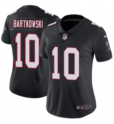 Women's Nike Atlanta Falcons #10 Steve Bartkowski Elite Black Alternate NFL Jersey