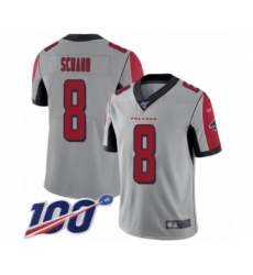 Youth Atlanta Falcons #10 Steve Bartkowski Limited Silver Inverted Legend 100th Season Football Jersey
