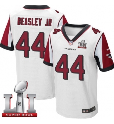 Men's Nike Atlanta Falcons #44 Vic Beasley Elite White Super Bowl LI 51 NFL Jersey