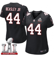 Women's Nike Atlanta Falcons #44 Vic Beasley Black Alternate Super Bowl LI 51 Vapor Untouchable Limited Player NFL Jersey