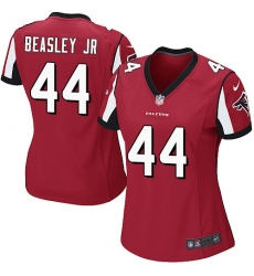 Women's Nike Atlanta Falcons #44 Vic Beasley Game Red Team Color NFL Jersey