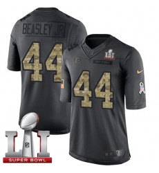 Youth Nike Atlanta Falcons #44 Vic Beasley Limited Black 2016 Salute to Service Super Bowl LI 51 NFL Jersey
