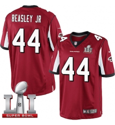 Youth Nike Atlanta Falcons #44 Vic Beasley Red Team Color Super Bowl LI 51 Vapor Untouchable Limited Player NFL Jersey