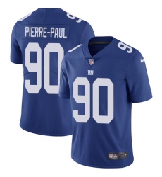 Youth Nike New York Giants #90 Jason Pierre-Paul Elite Royal Blue Team Color NFL Jersey