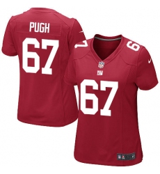 Women's Nike New York Giants #67 Justin Pugh Game Red Alternate NFL Jersey