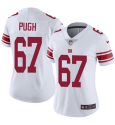 Women's Nike New York Giants #67 Justin Pugh White Vapor Untouchable Limited Player NFL Jersey