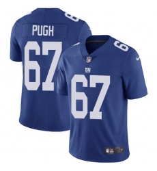Youth Nike New York Giants #67 Justin Pugh Elite Royal Blue Team Color NFL Jersey