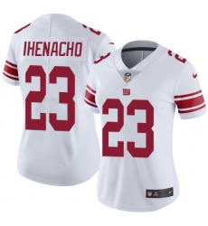 Women's Nike New York Giants #23 Duke Ihenacho Elite White NFL Jersey