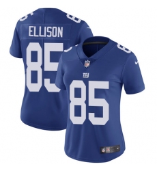 Women's Nike New York Giants #85 Rhett Ellison Royal Blue Team Color Vapor Untouchable Limited Player NFL Jersey