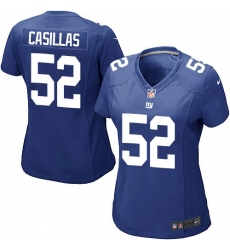 Women's Nike New York Giants #52 Jonathan Casillas Game Royal Blue Team Color NFL Jersey