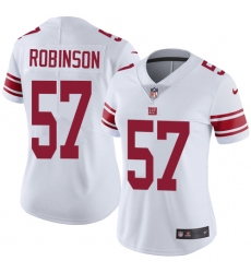 Women's Nike New York Giants #57 Keenan Robinson White Vapor Untouchable Limited Player NFL Jersey