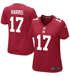Women's Nike New York Giants #17 Dwayne Harris Game Red Alternate NFL Jersey