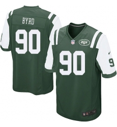 Men's Nike New York Jets #90 Dennis Byrd Game Green Team Color NFL Jersey