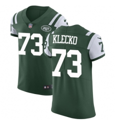 Men's Nike New York Jets #73 Joe Klecko Elite Green Team Color NFL Jersey