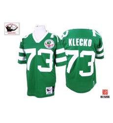 Mitchell and Ness New York Jets #73 Joe Klecko Green Team Color Authentic Throwback NFL Jersey