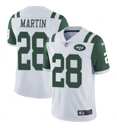 Youth Nike New York Jets #28 Curtis Martin Elite White NFL Jersey