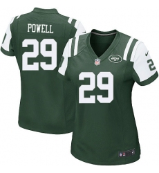 Women's Nike New York Jets #29 Bilal Powell Game Green Team Color NFL Jersey