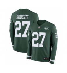 Youth Nike New York Jets #29 Bilal Powell Limited Green Therma Long Sleeve NFL Jersey