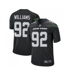 Men's New York Jets #92 Leonard Williams Game Black Alternate Football Jersey