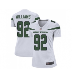 Women's New York Jets #92 Leonard Williams Game White Football Jersey
