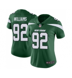 Women's New York Jets #92 Leonard Williams Green Team Color Vapor Untouchable Limited Player Football Jersey