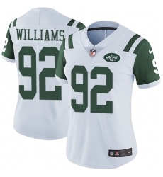 Women's Nike New York Jets #92 Leonard Williams Elite White NFL Jersey