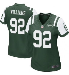 Women's Nike New York Jets #92 Leonard Williams Game Green Team Color NFL Jersey