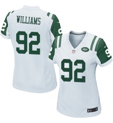 Women's Nike New York Jets #92 Leonard Williams Game White NFL Jersey