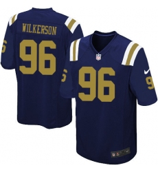 Men's Nike New York Jets #96 Muhammad Wilkerson Game Navy Blue Alternate NFL Jersey