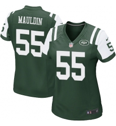 Women's Nike New York Jets #55 Lorenzo Mauldin Game Green Team Color NFL Jersey
