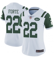 Women's Nike New York Jets #22 Matt Forte Elite White NFL Jersey