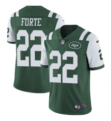Youth Nike New York Jets #22 Matt Forte Green Team Color Vapor Untouchable Limited Player NFL Jersey