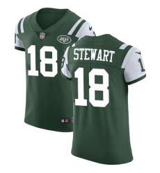 Men's Nike New York Jets #18 ArDarius Stewart Elite Green Team Color NFL Jersey