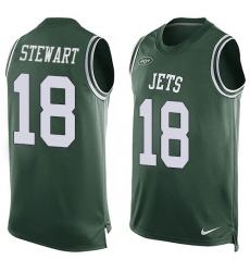 Men's Nike New York Jets #18 ArDarius Stewart Limited Green Player Name & Number Tank Top NFL Jersey