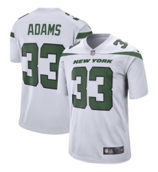 Men's New York Jets #33 Jamal Adams Nike White Player Game Jersey