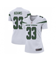 Women's New York Jets #33 Jamal Adams Game White Football Jersey