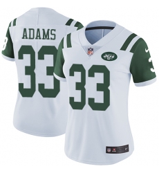 Women's Nike New York Jets #33 Jamal Adams Elite White NFL Jersey