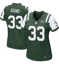 Women's Nike New York Jets #33 Jamal Adams Game Green Team Color NFL Jersey