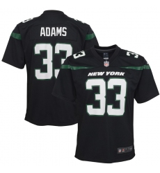Youth New York Jets #33 Jamal Adams  Nike Game Jersey - Black