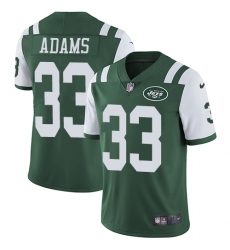Youth Nike New York Jets #33 Jamal Adams Elite Green Team Color NFL Jersey