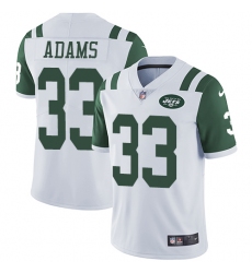 Youth Nike New York Jets #33 Jamal Adams Elite White NFL Jersey