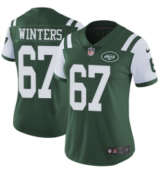 Women's Nike New York Jets #67 Brian Winters Elite Green Team Color NFL Jersey
